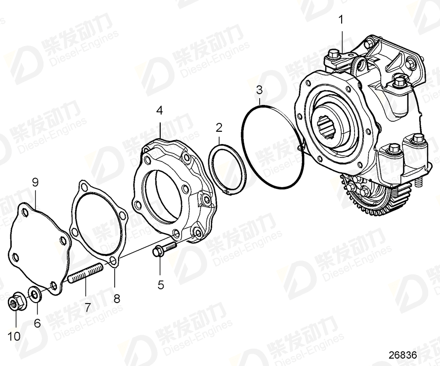 volvo penta Power take-off 21729984 Drawing volvo penta Power take-off 21729984 Drawing